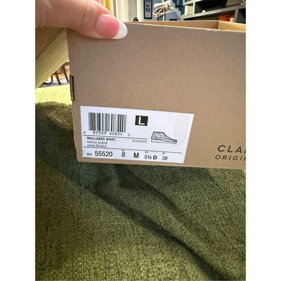 Clarks Wallabee Desert Boots in Maple Suede sz 8 NIB - Picture 9 of 9
